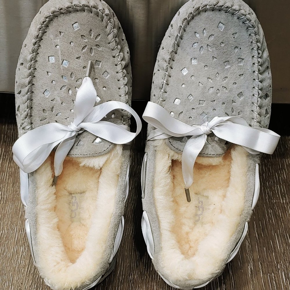 Suede Ugg Slippers with wool lining